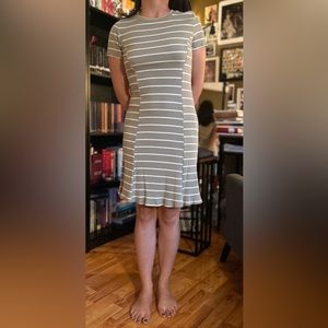 Forever 21 Green/Striped Dress!